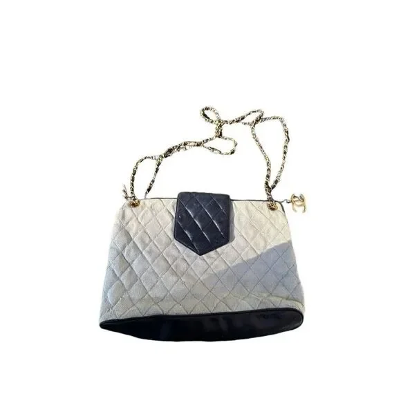 Chanel canvas and leather bag - Picture 6 of 16